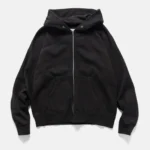 A.pressse Ultimate Jumbo SB Full Zip Hoodie Black Front View