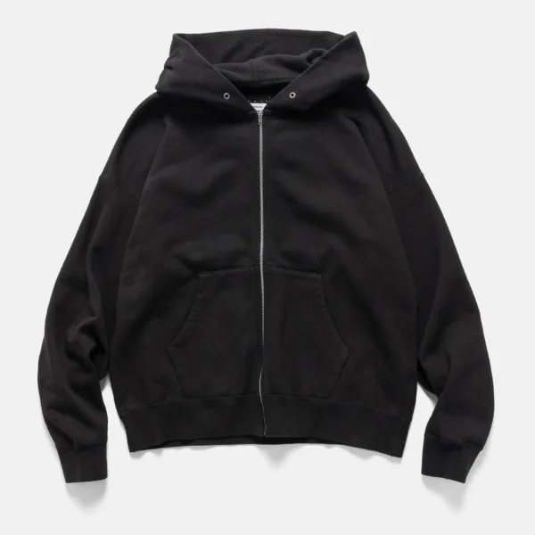 A.pressse Ultimate Jumbo SB Hoodie F.Z. Black front view