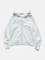 A.pressse Ultimate Jumbo SB Hoodie F.Z. White front view
