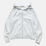 A.pressse Ultimate Jumbo SB Hoodie F.Z. White front view