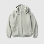 A.pressse Vintage Attached Snap Hood Sweat Parka Oatmeal front view