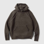 A.pressse Highland Hoodie Merino Wool Cashmere Earth front view